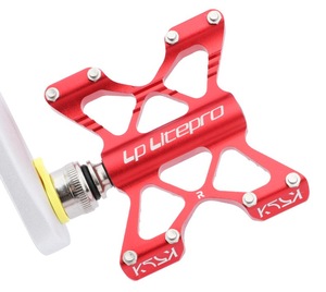 <span class=keywords><strong>Pedaliera</strong></span> per Bicicletta Pieghevole a Smontaggio Rapido con Pedali in Lega di Alluminio CNC - Product Image 3