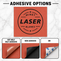 Feuilles vierges en similicuir PU pour gravure laser, 0,8 mm, rouge rouille à noir, pour gravure laser sans adhésif