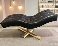Fauteuil de spa facial ergonomique hydraulique moderne en cuir synthétique, lit de lifting pour artiste en cils, ensemble chaise et table de massage, lit pour extensions de cils en métal