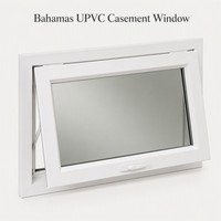 Ventana Abatible de UPVC con Diseño Hermoso y Personalizado, Resistente a Huracanes, con Vidrio Tintado para Casas en las Bahamas