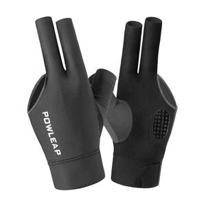 卸売ビリヤードアクセサリー通気性<span class=keywords><strong>3</strong></span>本指プールキューショーグローブメッシュクイックドライビリヤードシューターグローブ - Product Image 1