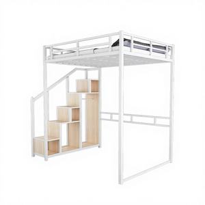 Escaliers modernes <span class=keywords><strong>de</strong></span> lit mezzanine en acier <span class=keywords><strong>de</strong></span> taille royale Appartements <span class=keywords><strong>de</strong></span> l'Australie Dortoirs Rangement <span class=keywords><strong>de</strong></span> meubles <span class=keywords><strong>de</strong></span> chambre à coucher noir conçu en Australie - Product Image 6