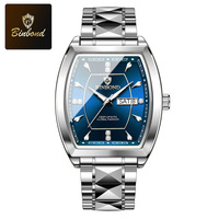 Jam Tangan Pria Binbond B400 400 Stainless Steel Quartz Mewah Tahan Air Bisnis Kasual Jam Tangan Pria Custom