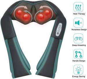 Masajeador Shiatsu Becozy con Calor para Cuello y Hombros, Inalámbrico, con Bolsa de Cuero, Cinturón de Masaje para Aliviar el Dolor de Espalda, Manos y Cintura - Product Image 3