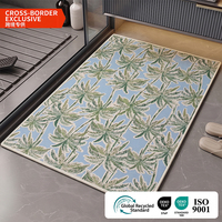 Tapis de bain tropical en forme de cocotier, antidérapant, séchage rapide, absorbant, tapis de sol pour salle de bain, design personnalisé, directement de l'usine