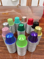SANEU Capsules classiques multicolores avec couvercle en aluminium, personnalisables, couvercles de capsules de café vides en aluminium, logo privé disponible