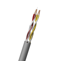 Câble téléphonique CPR Eca Cca avec isolation PE, blindage en feuille d'aluminium, gaine PVC, 10X2X0.6mm, CCA/CCS, 2 paires, 10 paires, 50 paires, 100 paires