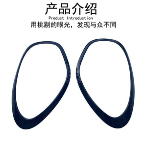 วงแหวนตกแต่งไฟหน้าขนาดเล็ก ขอบโครเมียม R60 R61 ABS ชุบโครเมียมสีดำ - Product Image 3