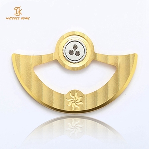 Rotor de montre personnalisé Mouvement Miyota 9015 Finition de meulage en laiton Mouvement automatique de montre Marteau Conception originale Rotor de mouvement d'usine - Product Image 1
