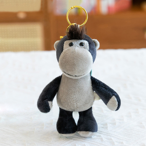 Jouets porte-clés en peluche mignons 15 cm Tortue Éléphant <span class=keywords><strong>Tigre</strong></span> Lion Hippopotame Raton laveur Bouledogue Chat Pingouin Singe - Product Image 5