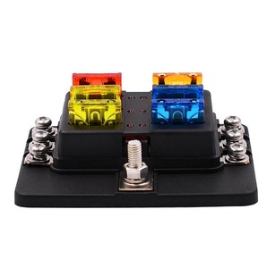 Boîtier de fusibles à 6 voies avec bornes à lame <span class=keywords><strong>12V</strong></span>-32V avec kit d'éclairage LED pour voiture, bateau, trike, automobile, fusibles 30A - Product Image 4