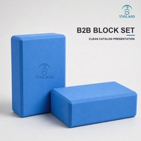 Bloc de yoga EVA extra large 4x6x9, brique de mousse de Pilates de haute densité, antidérapante, accessoire d'exercice, logo personnalisé