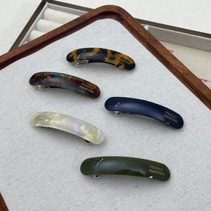 עבודת יד אצטט זהב תווית זהב חמודה baguette ברורט יפן סגנון קוריאני אלגנטי עדין כל-התאמה לשיער שיער - Product Image 1