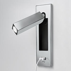 Queen Led sobre el <span class=keywords><strong>cabecero</strong></span> <span class=keywords><strong>empotrado</strong></span> con luces de lectura ajustables para soporte de pared de cama con puerto USB luz de pared ajustable - Product Image 3