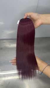 ผมตรงสีธรรมชาติขายดี 100% ผมแท้ต่อผม เนียนนุ่ม ไม่พันกัน ราคาส่ง - Product Image 5