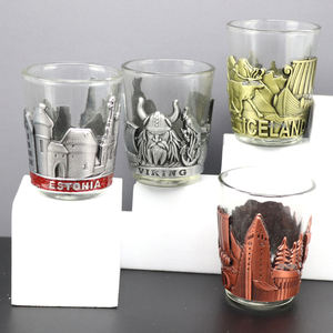 中国製カスタムロゴバイキングスタイル亜鉛合金製ウォッカショットグラス - Product Image 5