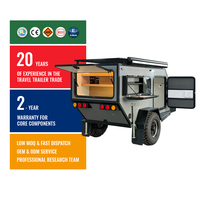 Caravane de camping tout-terrain miniature moderne légère imperméable de luxe, vente en Chine, véhicule routier 4x4