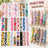 Film PET UV personnalisé, imperméable et lavable pour transferts sur stylos, pour la décoration de stylos DIY