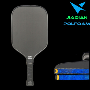 OEM ODM personnalisé Jiaqian <span class=keywords><strong>F2</strong></span> EMFoam thermoformé T700 mousse à noyau en fibre de carbone brute EVA pagaie de pickleball pleine mousse - Product Image 4