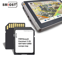 SMIOST SD CID carte de voiture GPS Navigation cartes carte mémorial pour Renault Carminat 11.25 Europe Fluence Megane