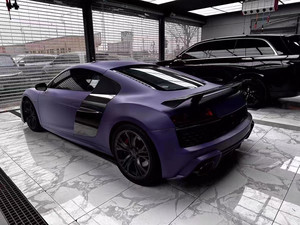 ชุดแต่งคาร์บอนไฟเบอร์สไตล์ใหม่สำหรับ Audi R8 พร้อมดิฟฟิวเซอร์กันชนและสปอยเลอร์อัพเกรด - Product Image 4
