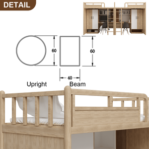 2025 nouveau cadre de lit superposé en métal double et pleine grandeur moderne avec échelle de bureau armoire de rangement pour la maison école jeunesse hôtel chambres - Product Image 3