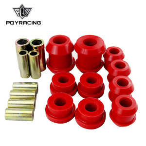 Bagues de bras de suspension avant Poyracing pour Honda Civic 1992-1995, pièces de rechange en caoutchouc rouge - Product Image 1