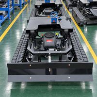 Tondeuse à chenilles télécommandée robuste 27HP 764cc, débroussailleuse RC de qualité industrielle et DIY pour l'entretien des voies forestières et des bordures routières