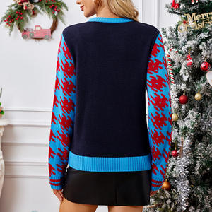 سترة عيد الميلاد التجارية للنساء الخريف والشتاء مطرزة جديدة أحذية عيد الميلاد مطرزة - Product Image 4