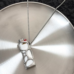 Collar con Colgante de Carcasa de Encendedor Fluida VAF WOW, Acero Inoxidable Pulido, Cadena de Bolas Redonda de 60 cm, Apto para Encendedores <span class=keywords><strong>BIC</strong></span> J3 - Product Image 4