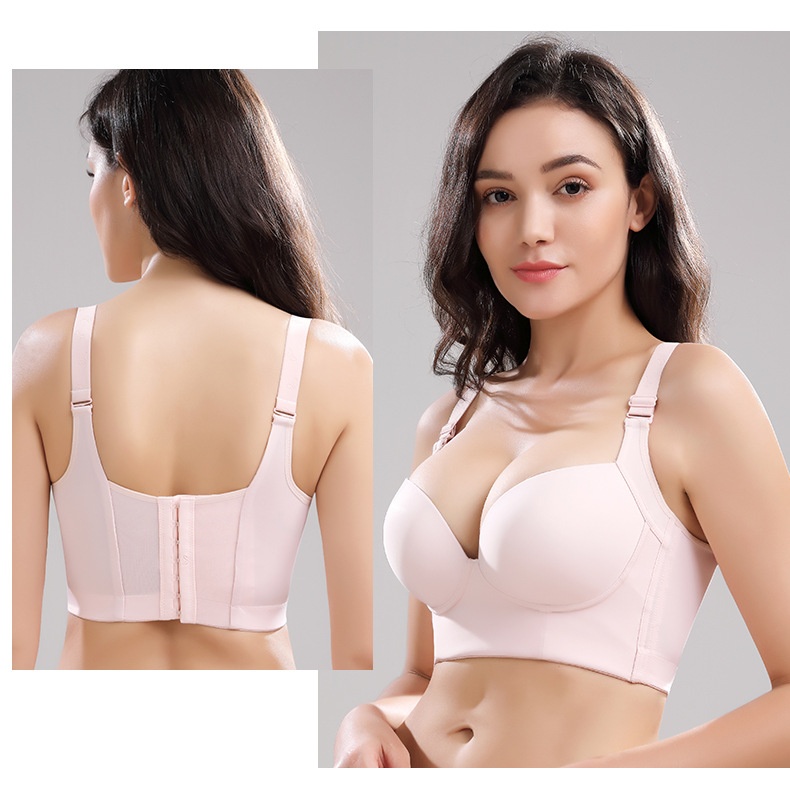 ZOYIAME New Hot Plus Size Women's Bra Seamless Wire Free Padded Underwear for Big Cup Woman Adjustable Push Up Back Support Bra