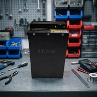 Paket Baterai Lithium Ion LiFePO4 48V 20AH untuk Sepeda Listrik dengan 2000 Siklus, 8 Sel, Beban Maksimum -20-60C, Suhu Operasi 1C/0.5C