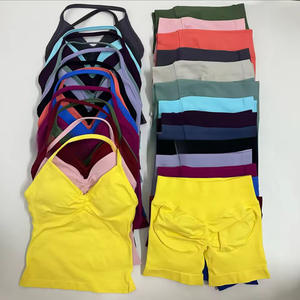 Ensemble de <span class=keywords><strong>Sport</strong></span> 2 Pièces de Haute Qualité Vente en Gros Tenue de Gym et Fitness avec Haut Zippé Soutien-Gorge Actif et Legging de Yoga - Product Image 2