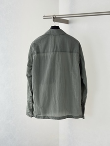 Luxury casual fashion metal nylon <b>silver</b> stone water-resistant reflective hip-hop island lightweight <b>jacket</b> for men - Product Image 3