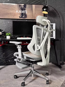 Silla de <span class=keywords><strong>Oficina</strong></span> Libernovo Work Accent Giratoria, Ergonómica, de Lujo, con Respaldo Alto y <span class=keywords><strong>Reposapiés</strong></span>, para Estudio, Relajación y Videojuegos - Product Image 6