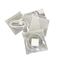Sac à bijoux en PVC transparent avec logo personnalisé sérigraphie supérieure à fermeture éclair pour bague emballage de stockage de boucles d'oreilles en matériau EVA