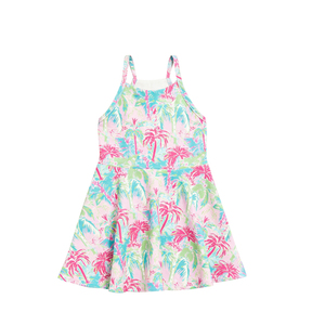 GSD3704 Vestido de Fresa con Lazos Rosas para Niña Pequeña, Venta al por Mayor, Conjunto sin Mangas para Bebé - Product Image 5