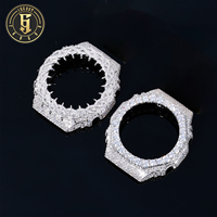 Buss Down GA2100 Moissanite Thorn Watch Case Luxury Gold Plated VVS Diamond Iced Out Watch Bezel Parts Hip Hop Jewelry