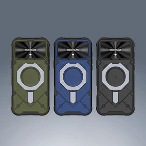 Funda de Teléfono de Lujo con Logotipo Personalizado, Resistente a Impactos, con Carga Inalámbrica, Anillo Metálico Duradero y Protector de Lente para <span class=keywords><strong>iPhone</strong></span> 17 - Product Image 6