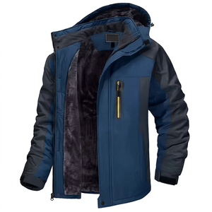 Hot Selling Waterproof Crew Neck <b>Sherpa</b> <b>Jackets</b> Latest Classic Design Breathable Standard Plus Size <b>Men's</b> Winter Warm Protective - Product Image 1