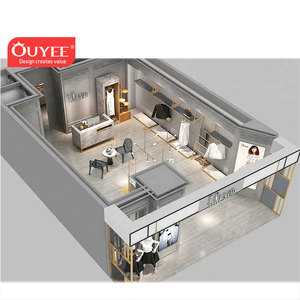 Signore Negozio di Abbigliamento Interior Design Mobili Boutique Negozio di Abbigliamento Rack Negozio di Idee di Design Per Negozio di Abbigliamento - Product Image 3