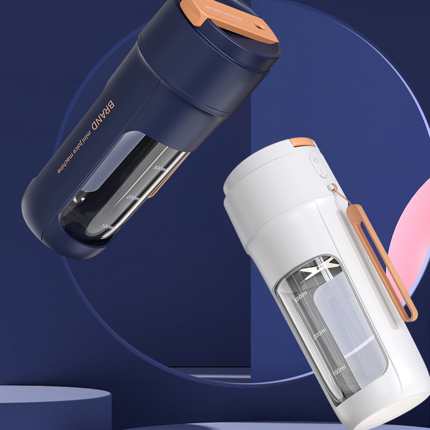 Портативный блендер для смузи со льдом, 7,4 В, 4 лезвия