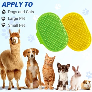 <span class=keywords><strong>Brosse</strong></span> de bain <span class=keywords><strong>pour</strong></span> animaux de compagnie, <span class=keywords><strong>brosse</strong></span> de massage en silicone souple <span class=keywords><strong>pour</strong></span> chiens et chats, outil de toilettage à poignée réglable <span class=keywords><strong>pour</strong></span> la perte de poils, sans BPA - Product Image 5