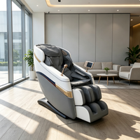 Fauteuil de massage intelligent portable et pliable avec airbag intégral, oreiller en U, zéro gravité et commande vocale intelligente pour usage domestique