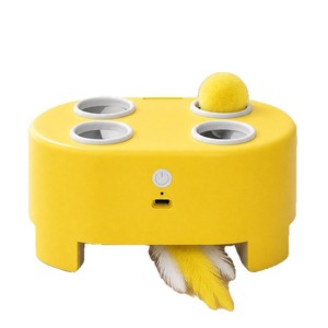Jouet Électrique Intelligent pour Chat Qi Oh, Jeu de Frappeur de Taupes Rechargeable, Dispositif Interactif pour Animaux de Compagnie, Design Moderne - Product Image 2