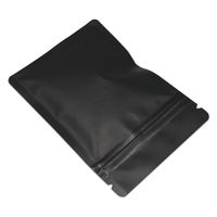 Refermable plaine noir Mat poche d'emballage Alimentaire avec trou Euro pour accrocher