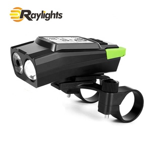 Lámpara de ciclismo 3 en 1 recargable por USB, 4000mAh, T6, luz led <span class=keywords><strong>para</strong></span> bicicleta con mesa de código y bocina - Product Image 1