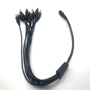 DC Power <b>Cable</b> 1 To 10 <b>Splitter</b> 5.5x2.1mm Male To Female 12V Industrial PVC Insulation Copper Conductor - Product Image 5
