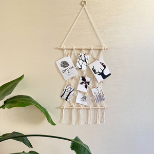Tapiz Tejido a Mano <span class=keywords><strong>para</strong></span> Decoración del Hogar con Borlas, Estilo Bohemio, Decoración de <span class=keywords><strong>Pared</strong></span>, Portafotos Tejido - Product Image 3