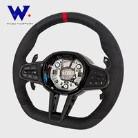 Volant en fibre de carbone et suède pour Toyota Supra GR A90 MK5 MK4 2019-2026 BMW G20 G30 G38 F10 F20 F30, remplacement direct